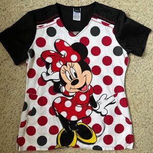 Disney Minnie Mouse Scrub Top